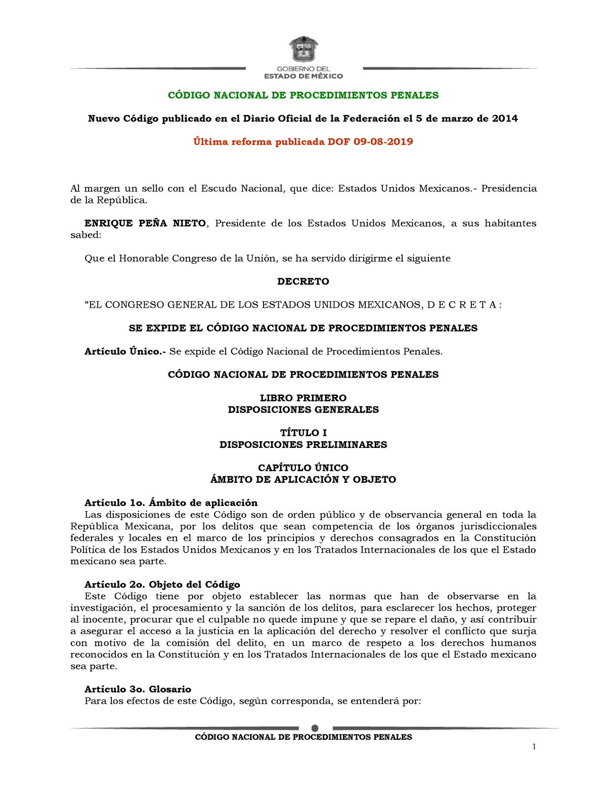 CNPP - Actividades - C”DIGO NACIONAL DE PROCEDIMIENTOS PENALES C”DIGO ...