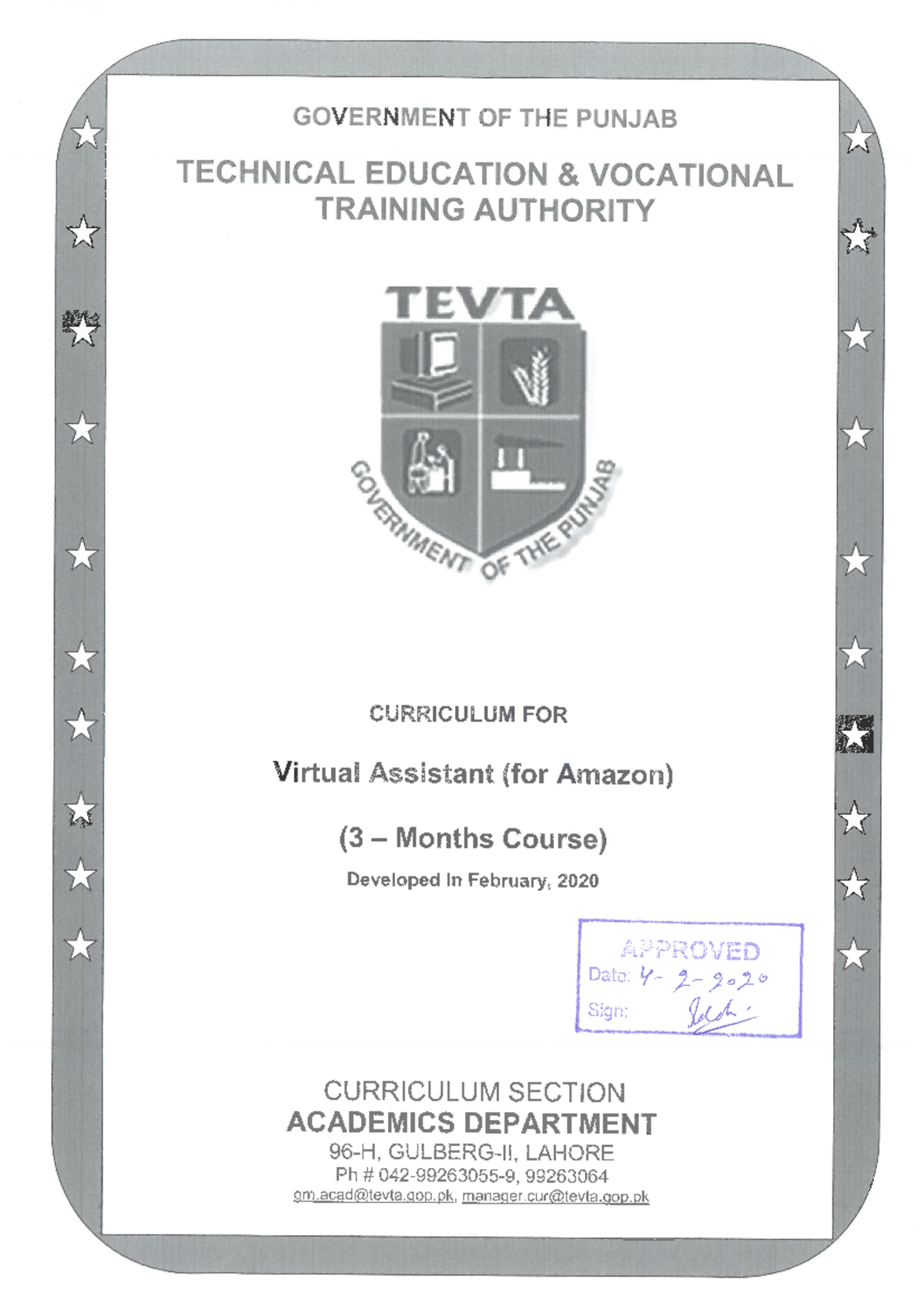 Virtual Assistant Course Outline Introduction To Entrepreneurship