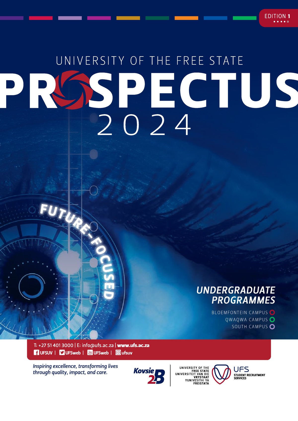 Ufs prospectus 2024 web - 2 0 2 4 U N I V E R S I T Y OF THE FREE STATE