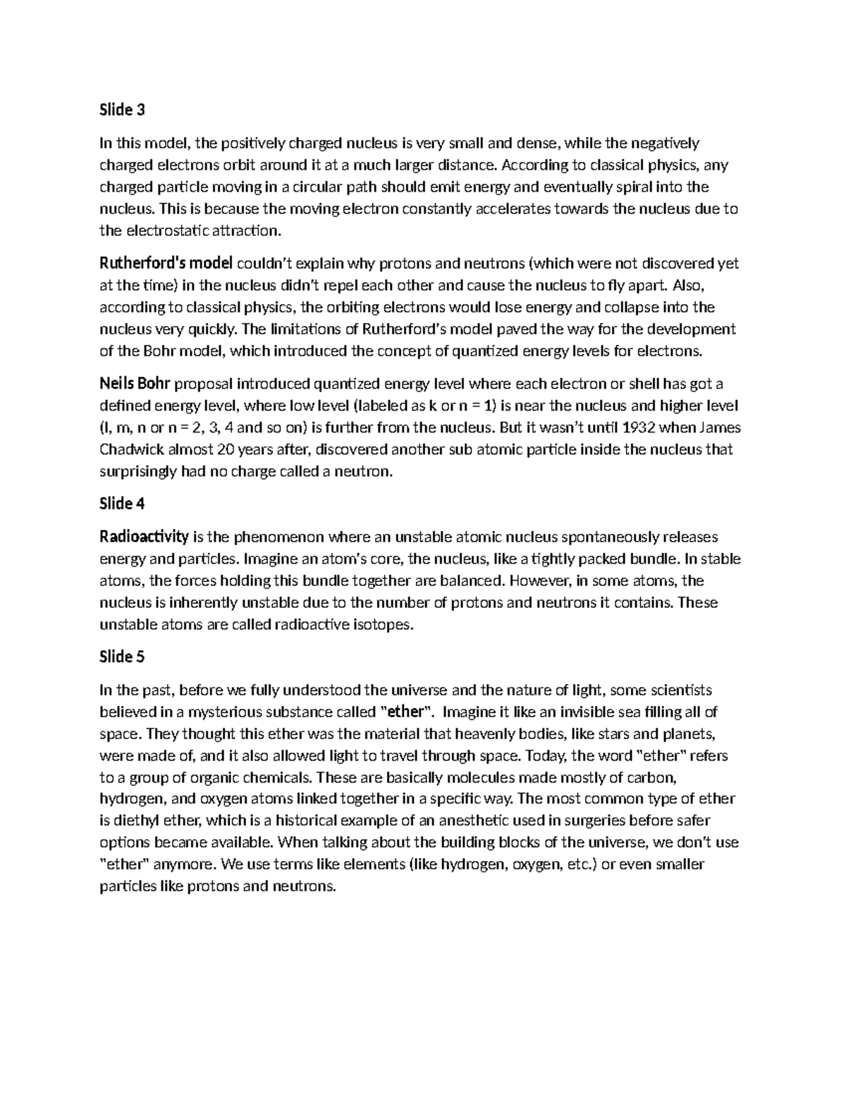 PHSC-WEEK-3 - Explanations on the week 3 of the module. - In this model ...