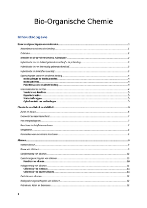 Biochemie 2021-2022 Samenvatting - Bio-organische Chemie - UGent - Studocu