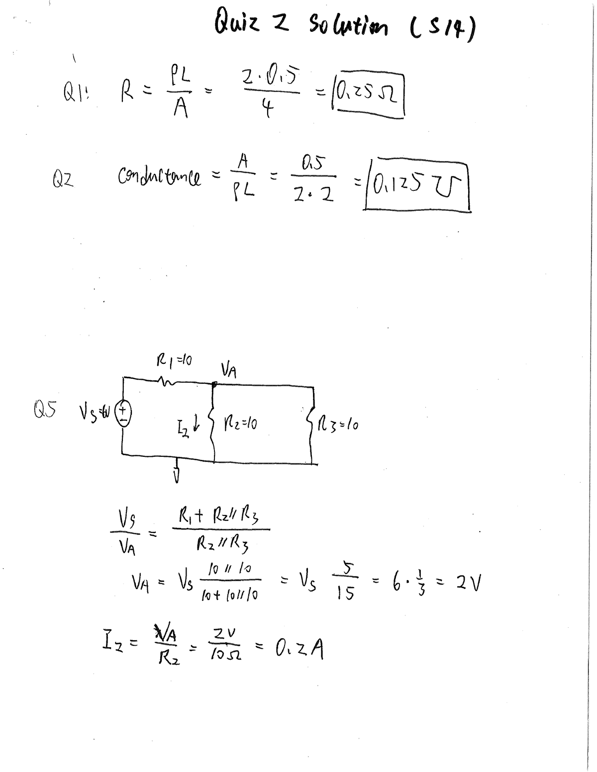 Quiz 2 Solutions - Exam Practice - Ece 3710 - Studocu