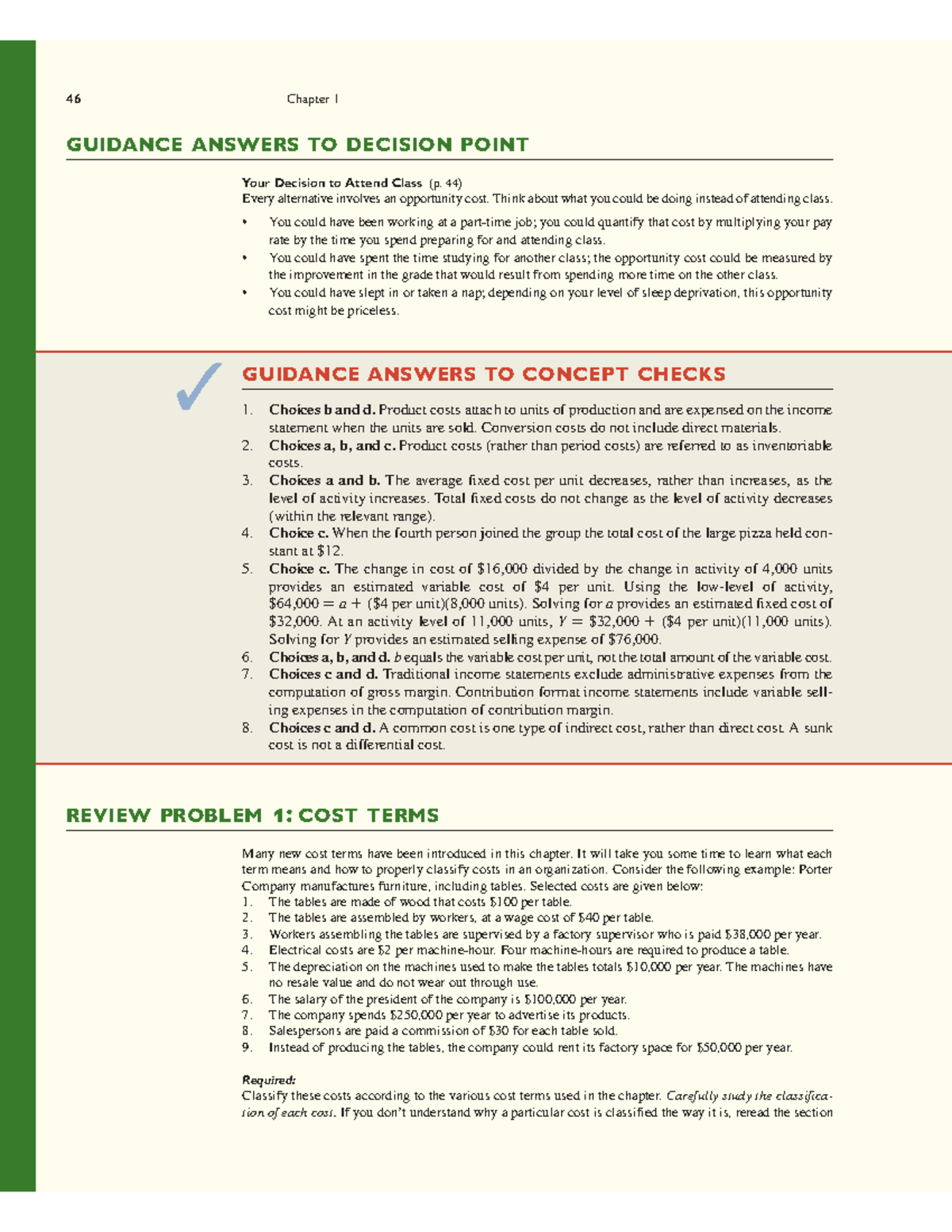 Chapter 1 Exercises - guidance answers to concept checks 1. Choices b ...