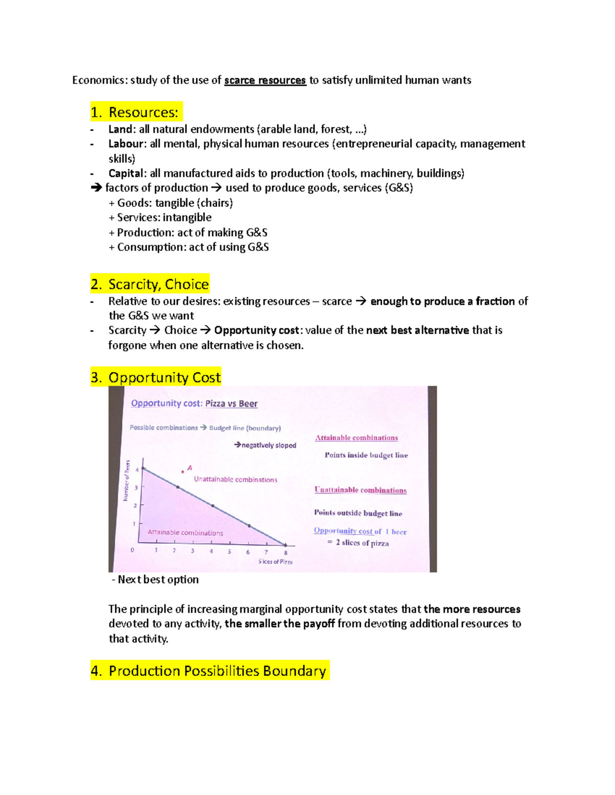 Chapter 1 Economic Issues and Concepts - Economics: study of the use of ...