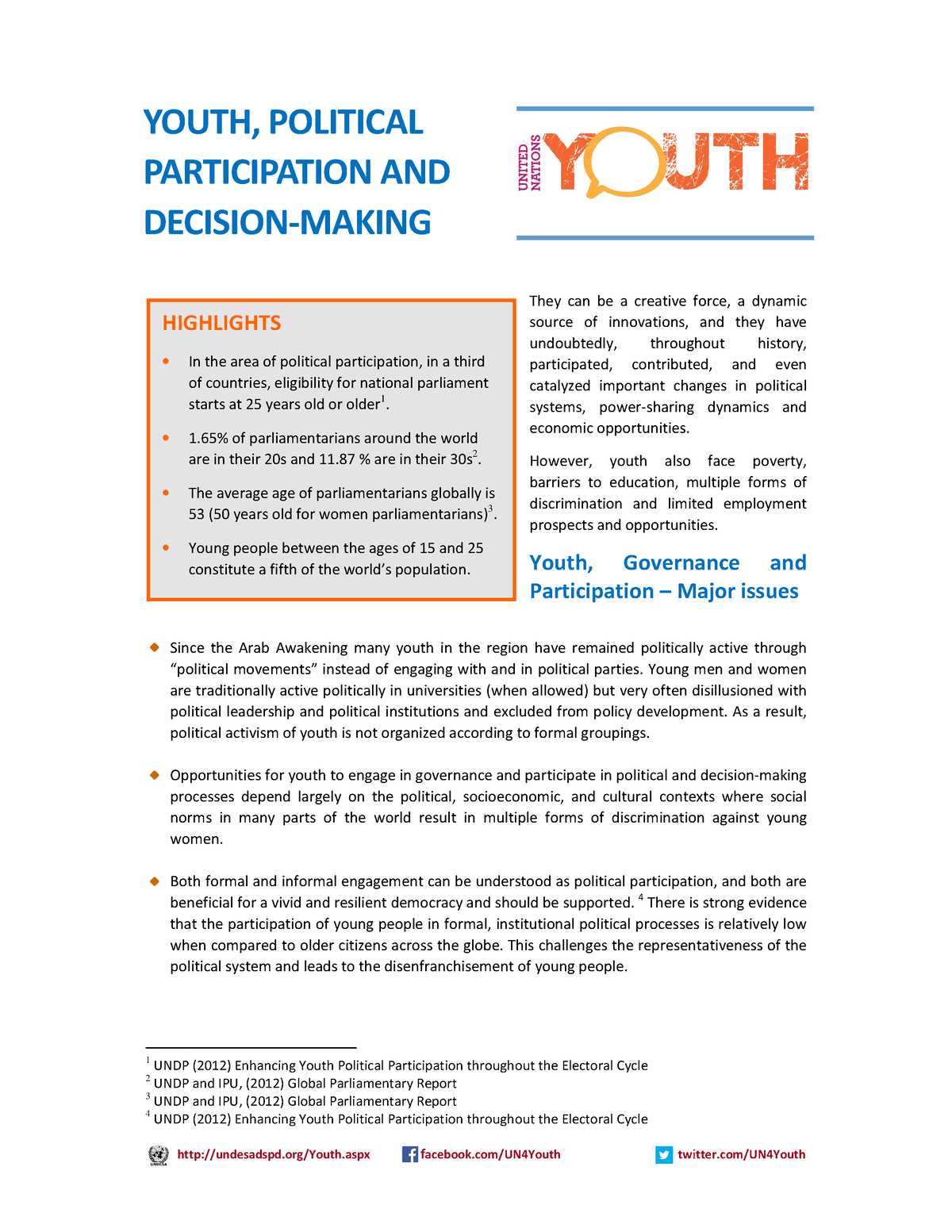 essay on youth participation in politics