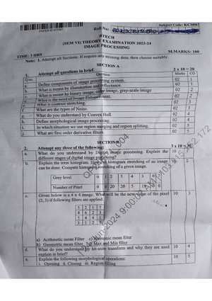 Ip unit 4 handwritten notes - KITTU S Date Page Image Segmentation ...