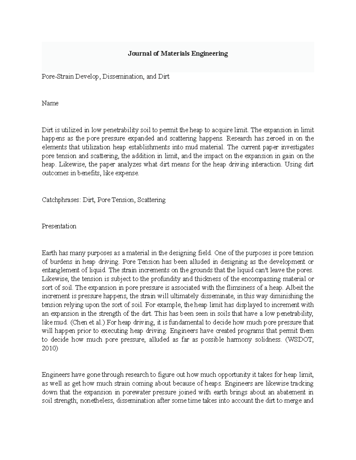 Journal of Materials Engineering - Basic Research - Studocu
