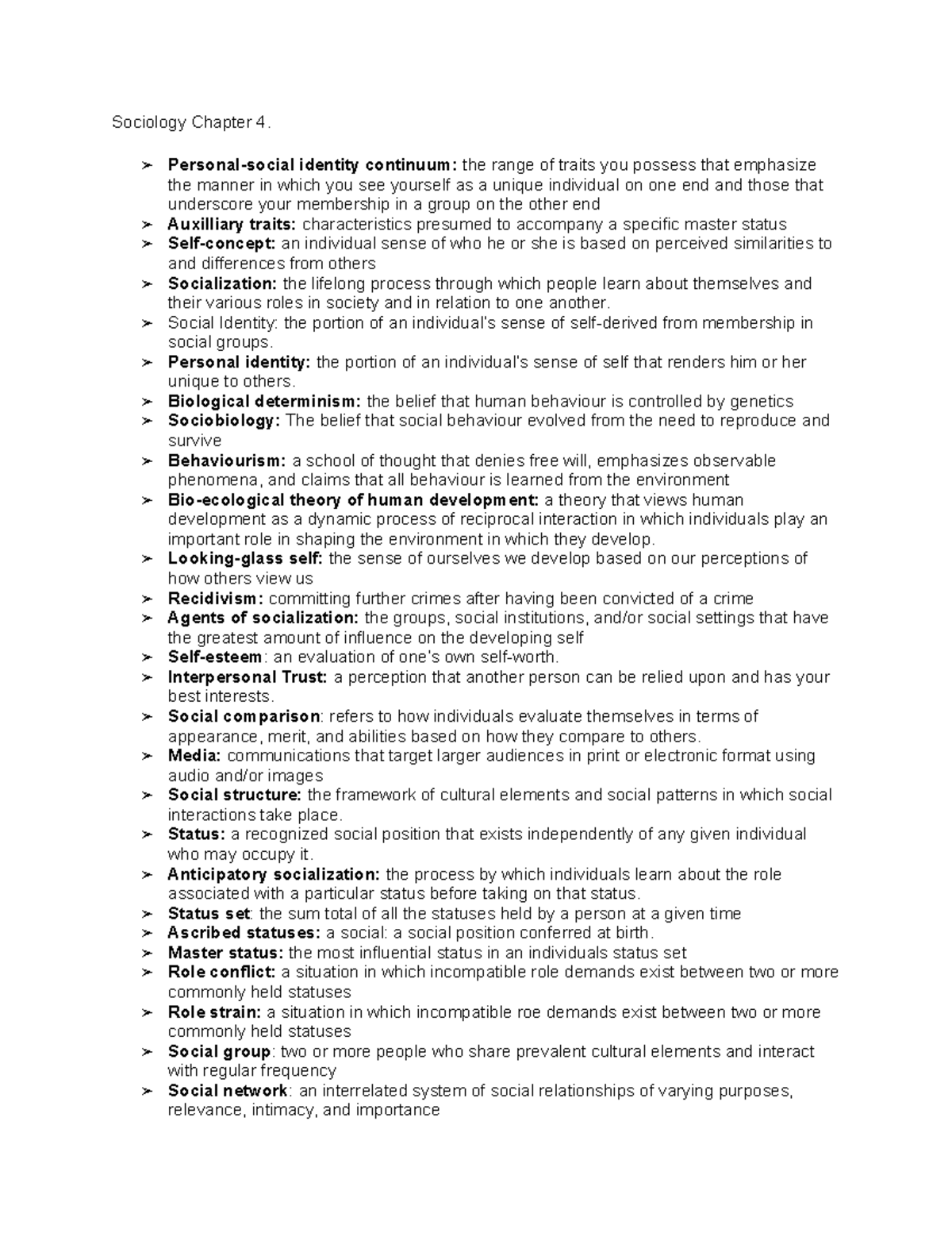 Sociology Chapter 4 Notes Sociology Chapter 4. Personalsocial