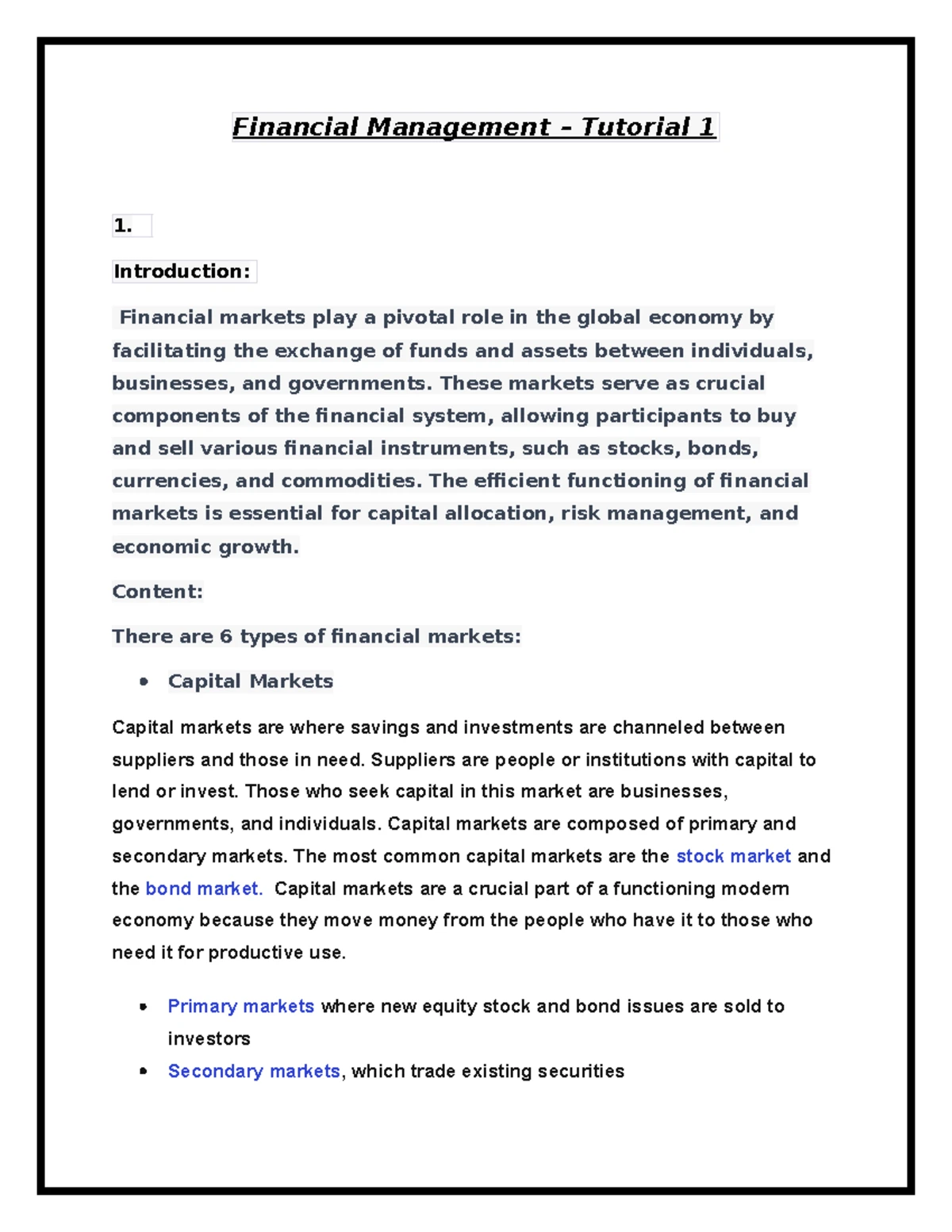 3rd year -FM (1) (4) - Financial Management - SYMBIOSIS LAW SCHOOL ...