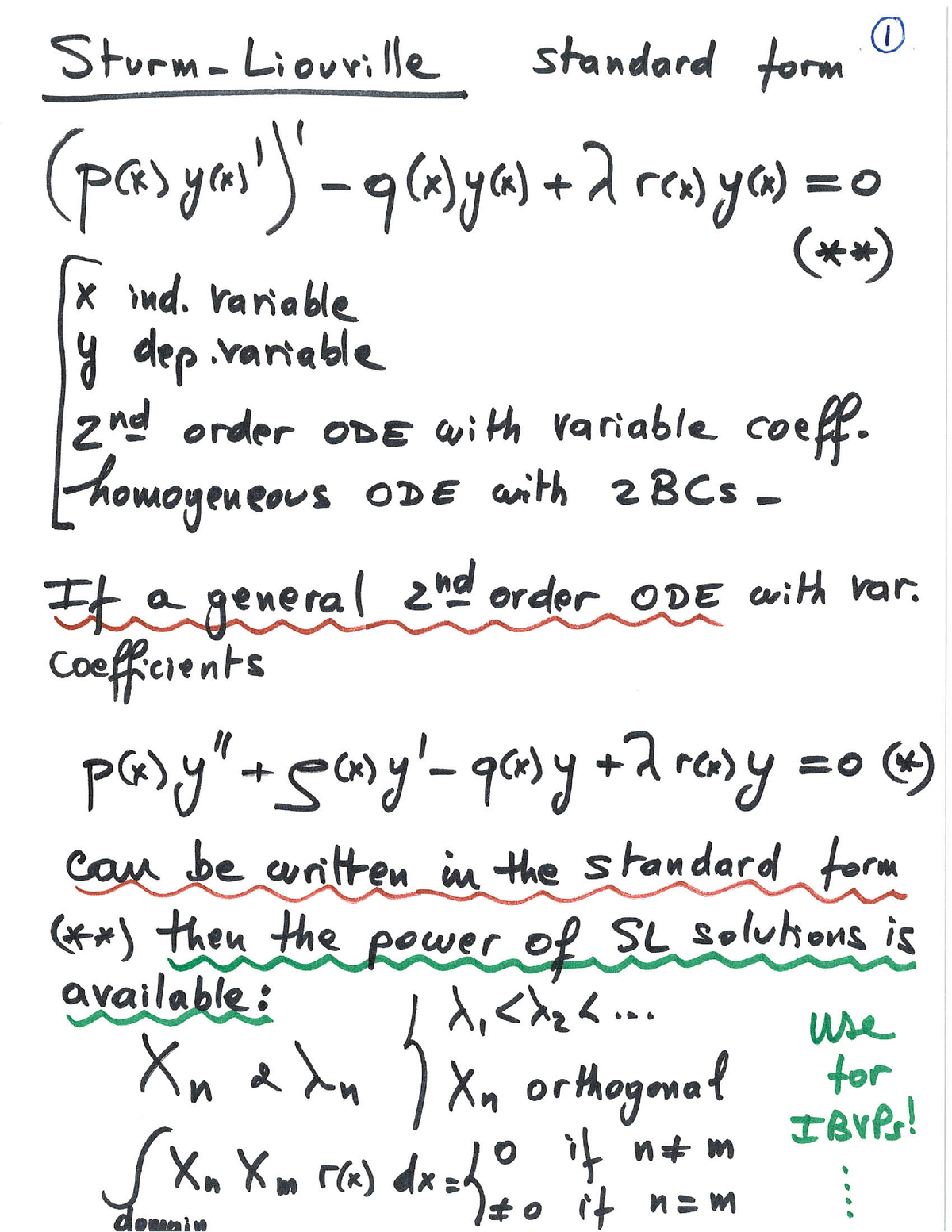 Sturm Liouville standard form - PHSCS 318 - Studocu