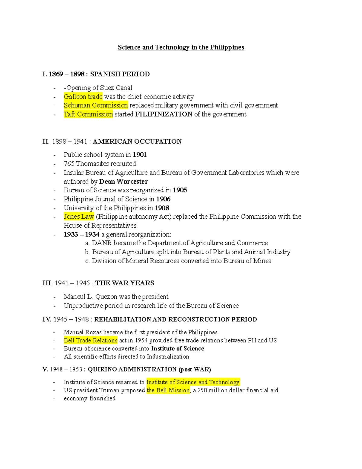 STS in PH Notes - STS in PH - Science and Technology in the Philippines ...
