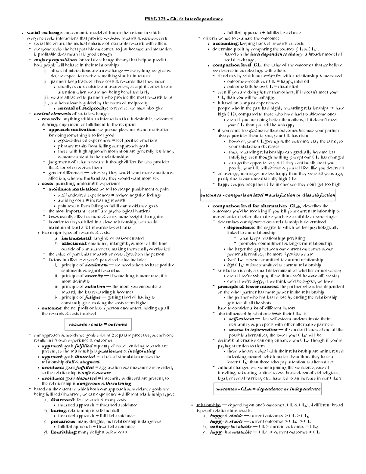 PSYC 375 Notes - Ch. 6 - Dr. Danu Stinson - PSYC 375 - Ch. 6 ...