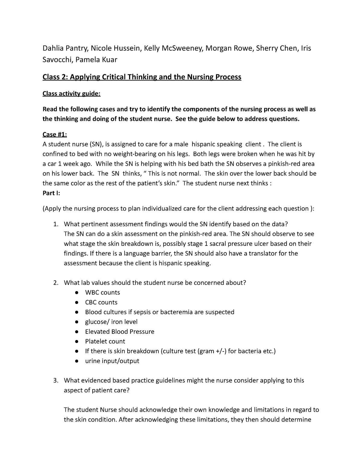 critical thinking research case study