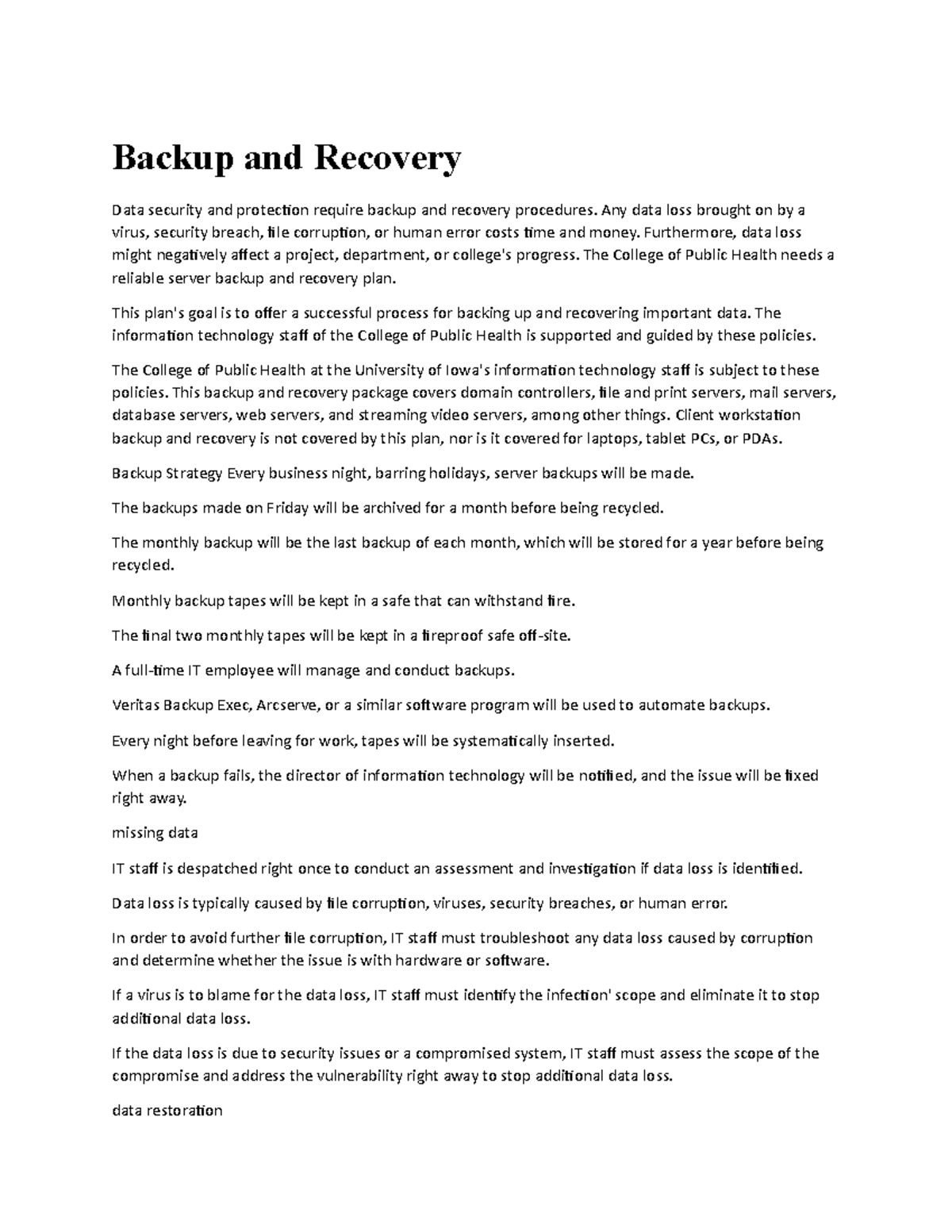 Backup And Recovery - Backup And Recovery Data Security And Protection ...