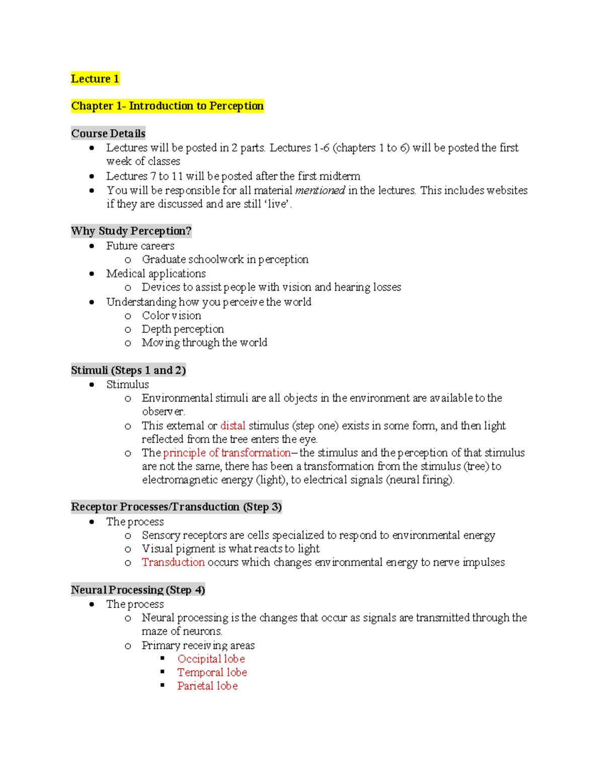 PSYC2220-Lec1-6 - notes - Lecture 1 Chapter 1- Introduction to ...