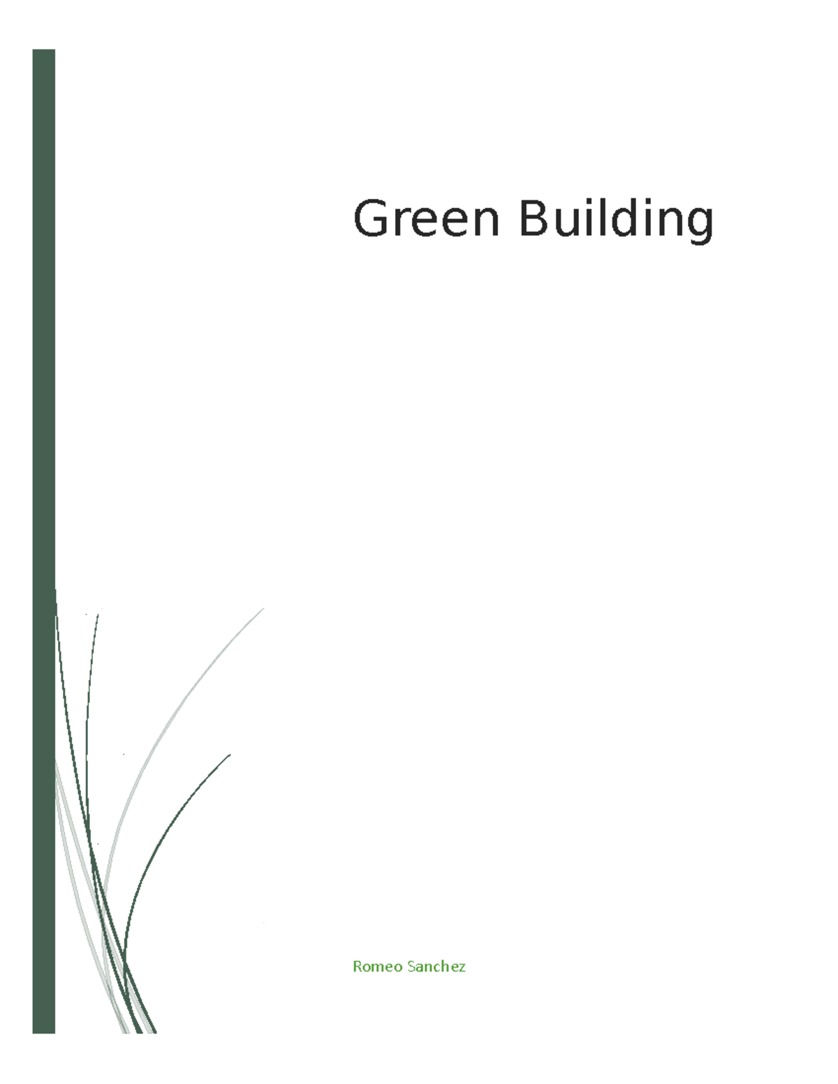 hands on assignment green building word document student