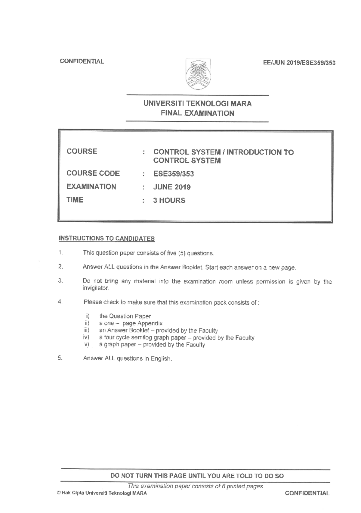 ESE359 CONTROL SYSTEM Electrical Engineering Studocu