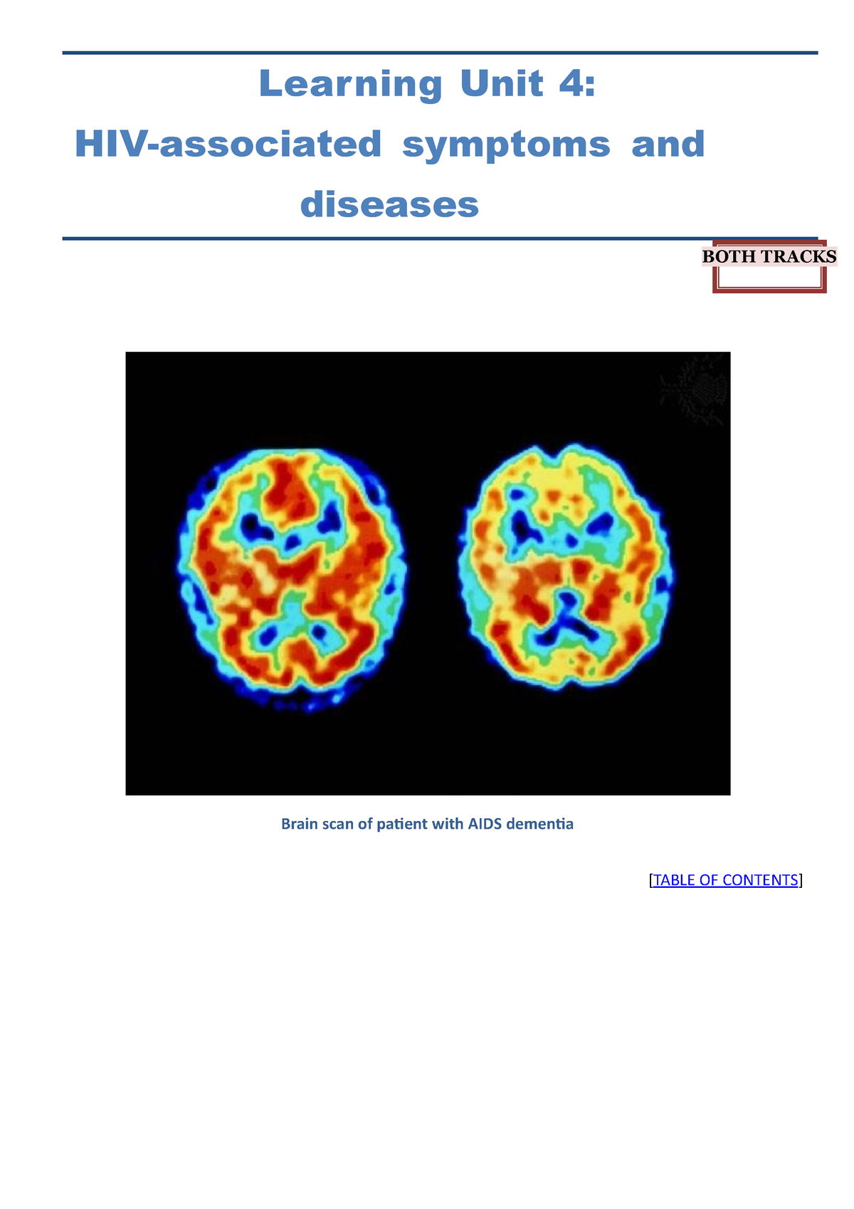 1.4 PYC2605 Learning Unit 04 - BOTH TRACKS Learning Unit 4: HIV ...