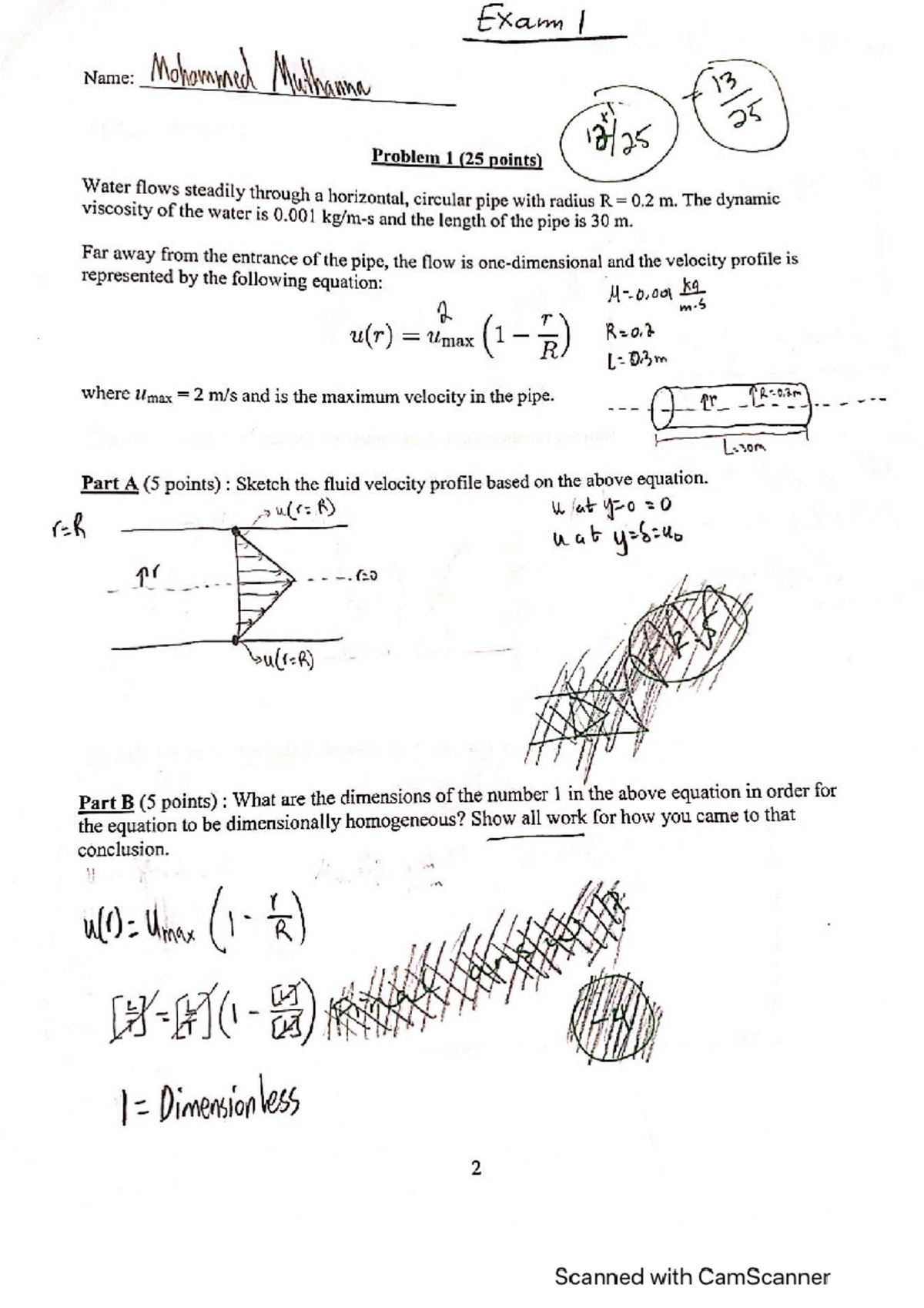 fluids 1 past exam - MEGR 4380 - Studocu