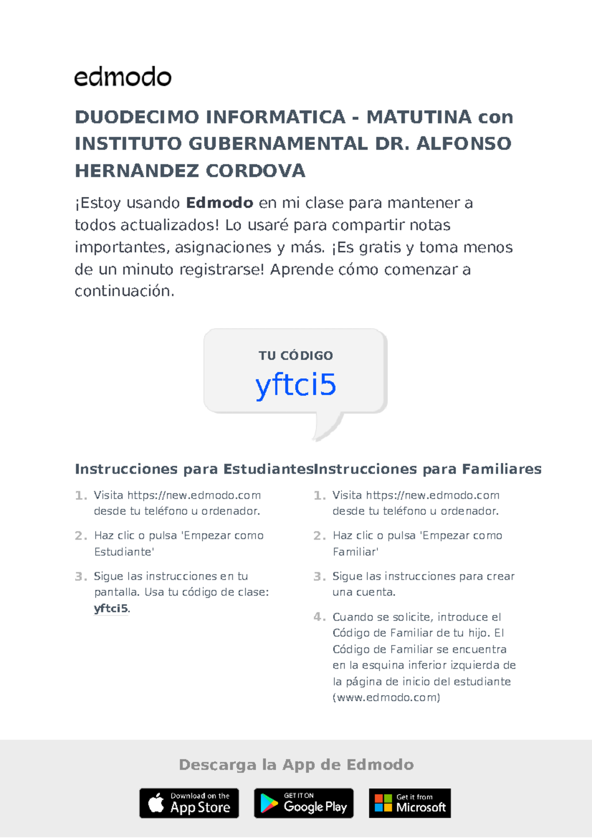 Duodecimo Informatica - Matutina - DUODECIMO INFORMATICA - MATUTINA con ...