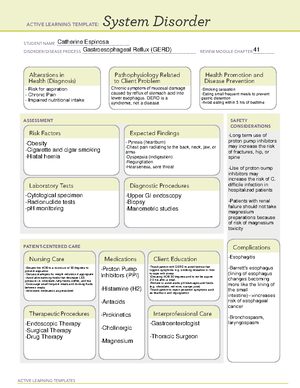 Cholecystitis system disorder ati active learning template - ACTIVE ...