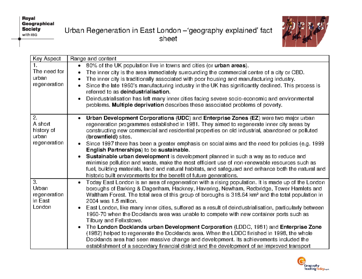 urban growth london case study