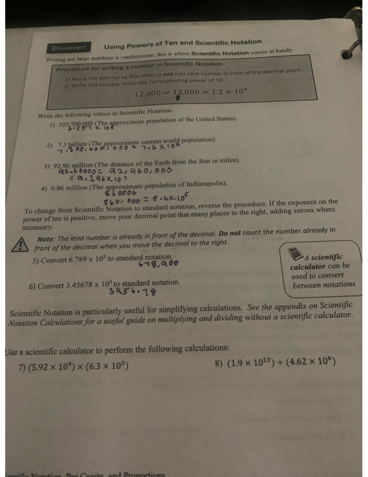 math notes from class - MATH 123 - Ivy Tech - Studocu