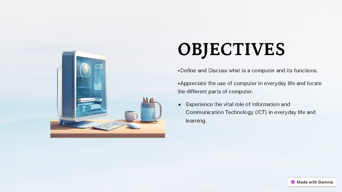 Objectives - WONDERFUL - OBJECTIVES •Define and Discuss what is a ...