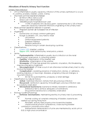 Chapter 032 Pathophisiology - CHAPTER 32 Alterations Of Renal And ...