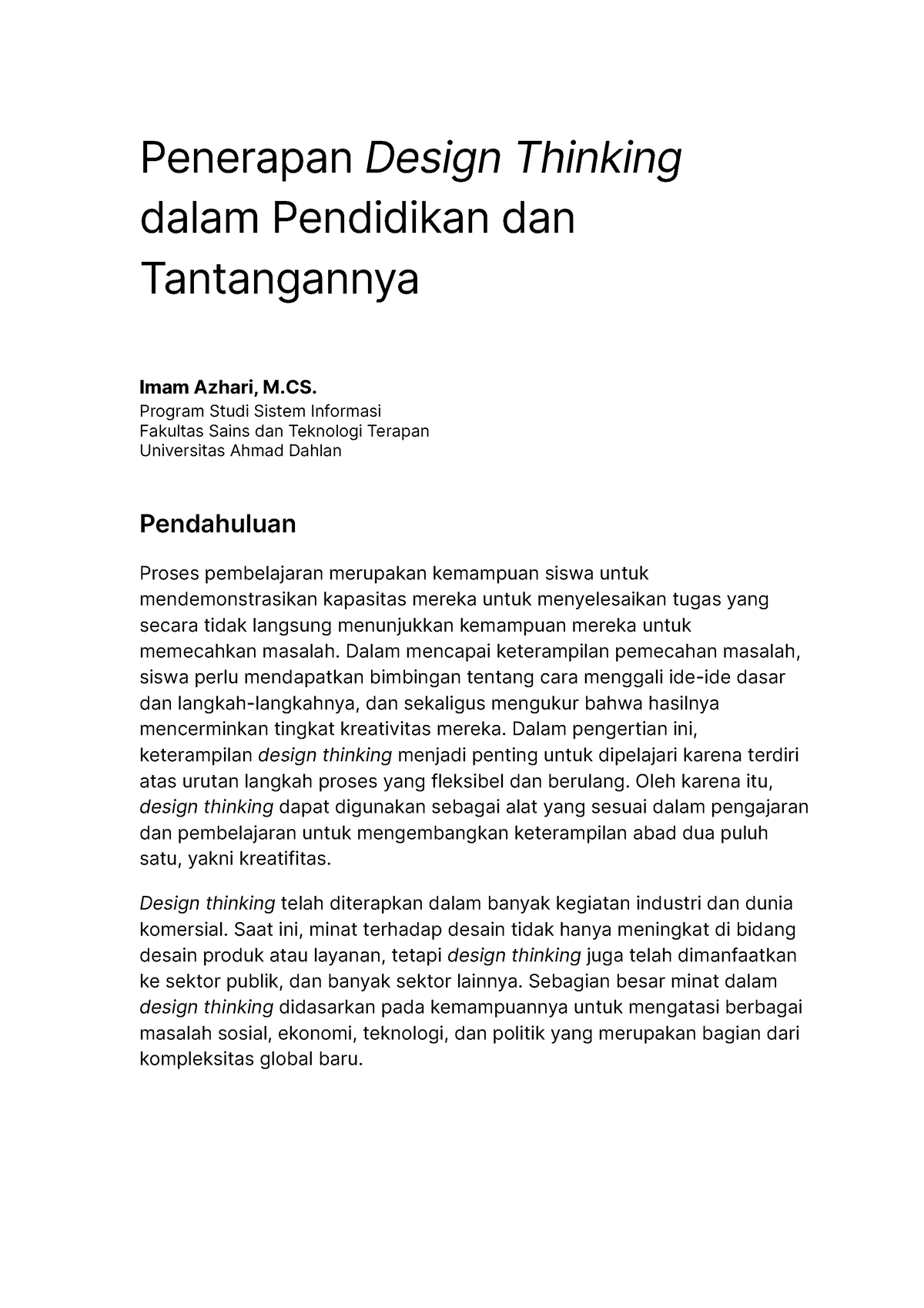 Contoh Penerapan Ideate Dalam Design Thinking Untuk Vrogue Co