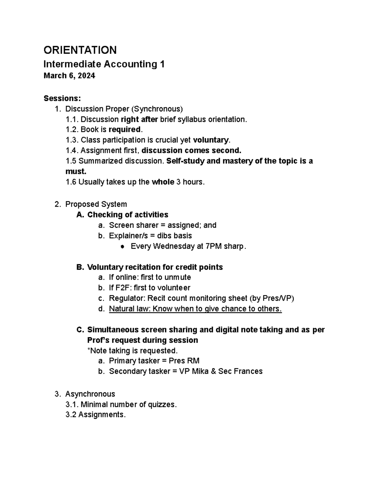 Int Acc Block Orye 2023 - ORIENTATION Intermediate Accounting 1 March 6 ...