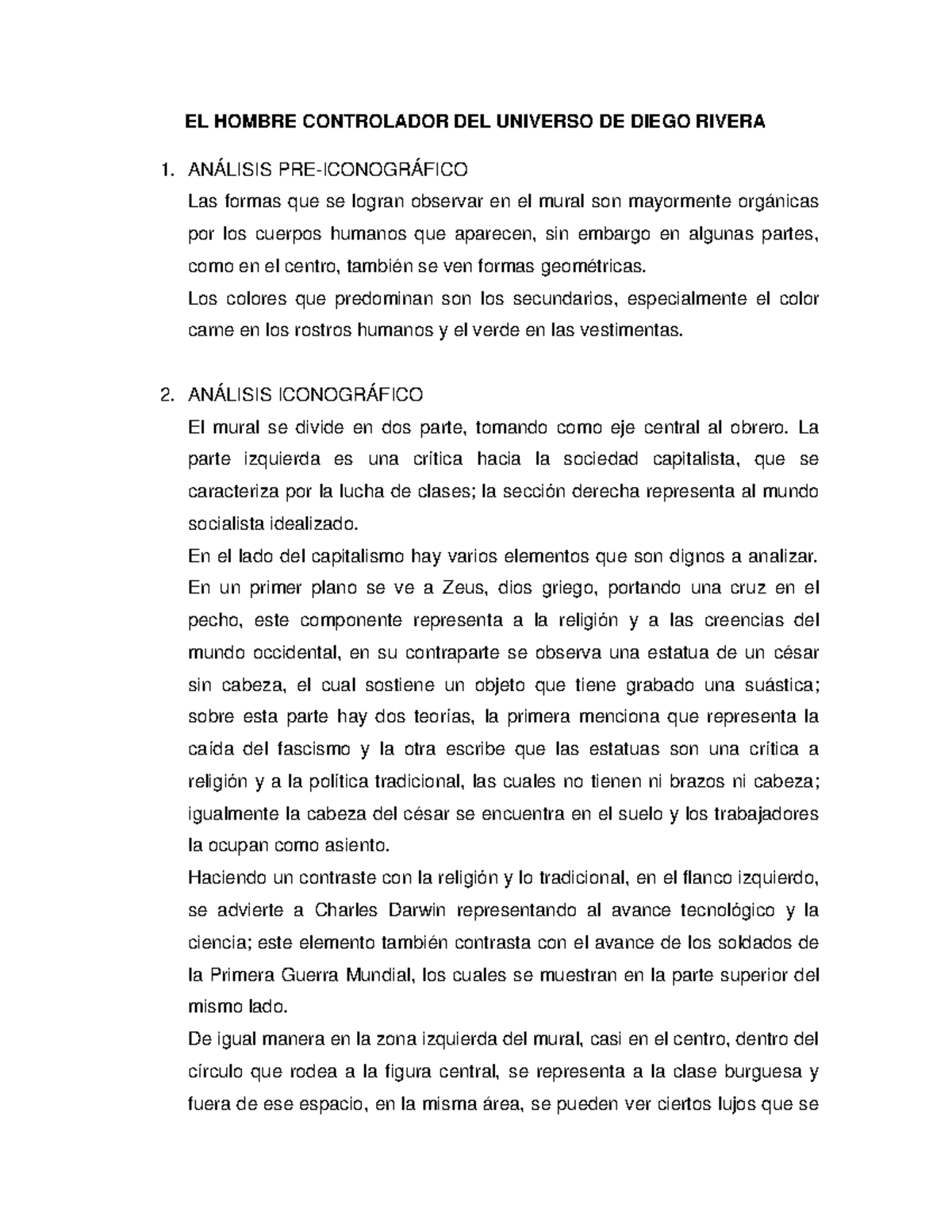 EL Hombre Controlador del Universo de Diego Rivera EL HOMBRE