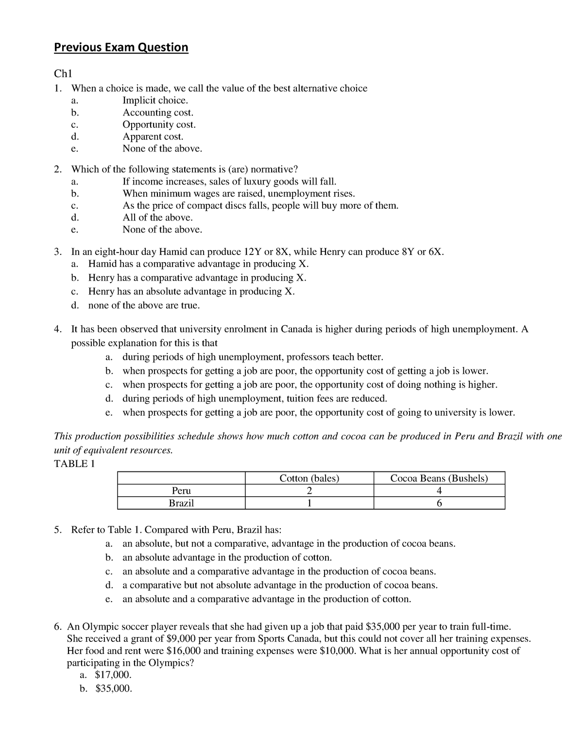 Unit 1 Introduction To Economics Worksheet Answers TUTORE ORG Master Of Documents