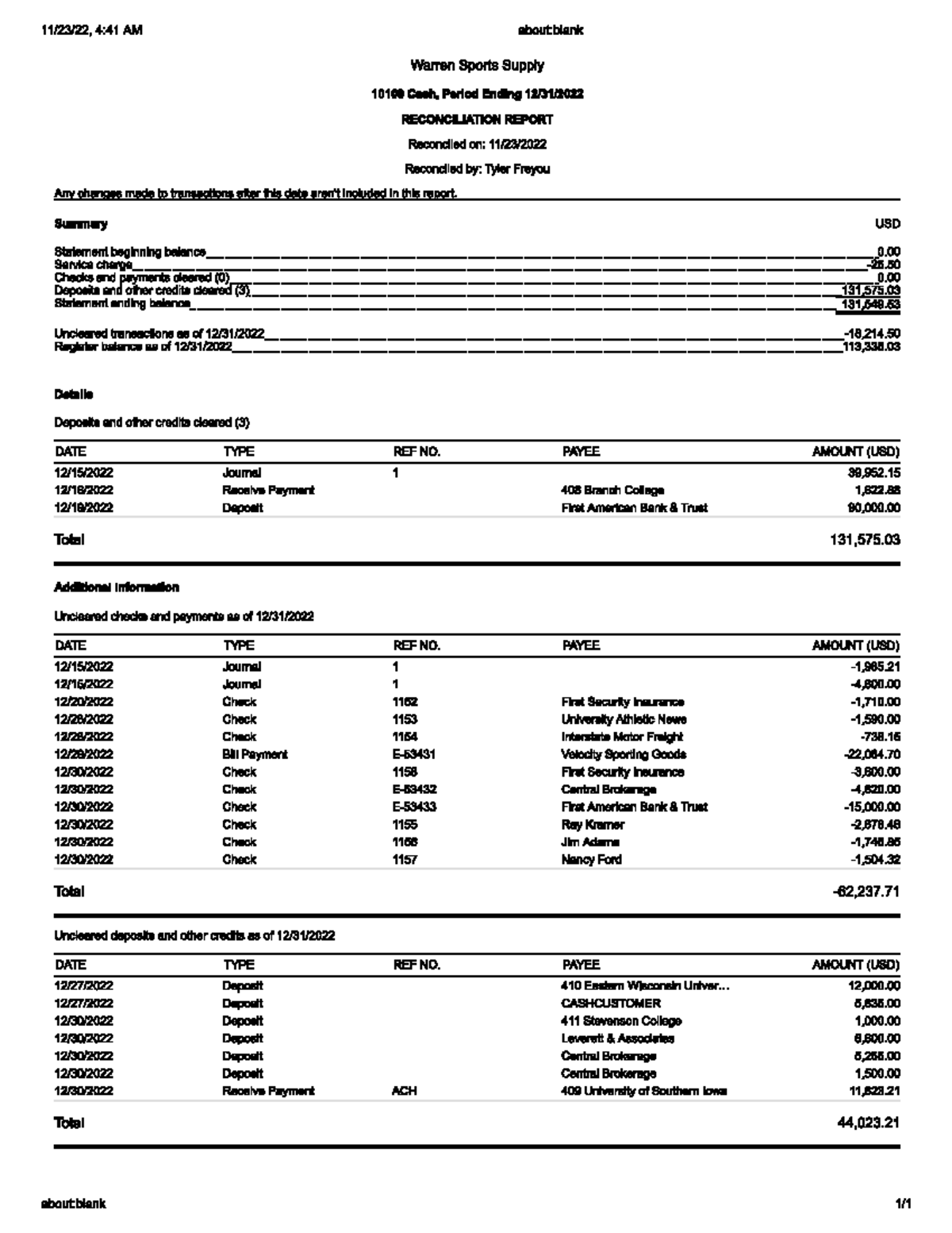 Ch 9 Bank Reconciliation - THTR 2025 - Studocu