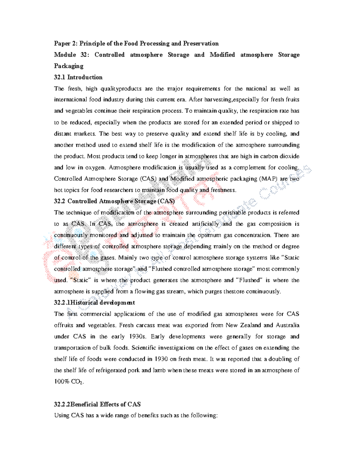 CAS and MAP - uses of CAS and MAP in food processing and packaging ...