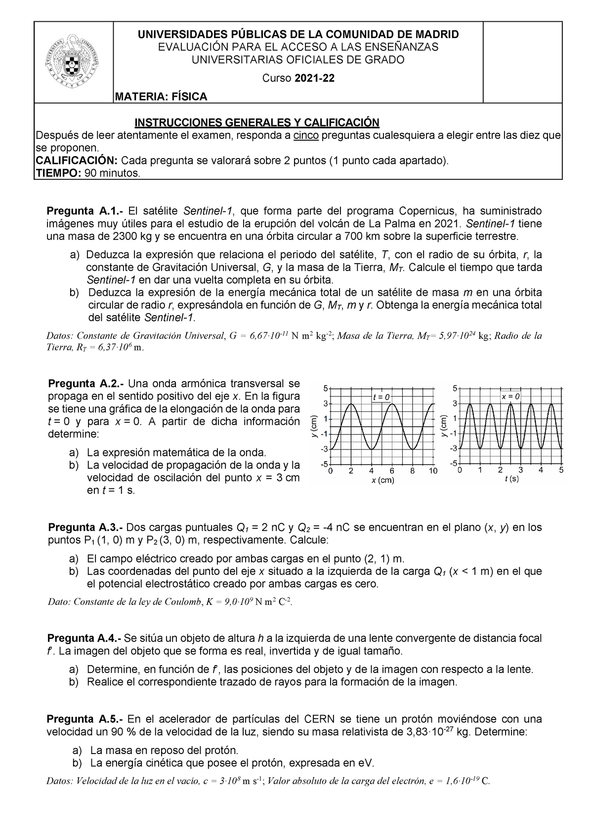 F Ísica-11 - Física - UNIVERSIDADES PÚBLICAS DE LA COMUNIDAD DE MADRID ...