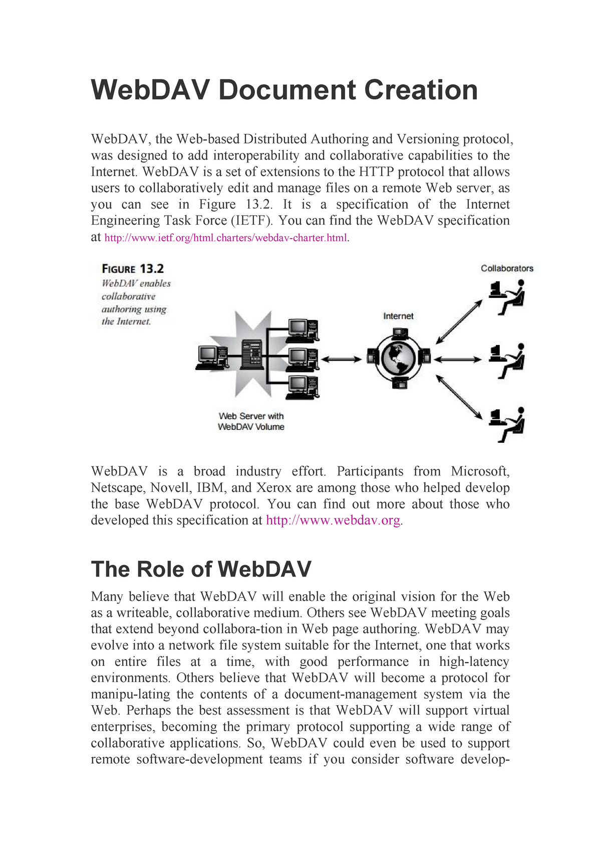 Web DAV Document Creation - WebDAV Document Creation WebDAV, The Web ...