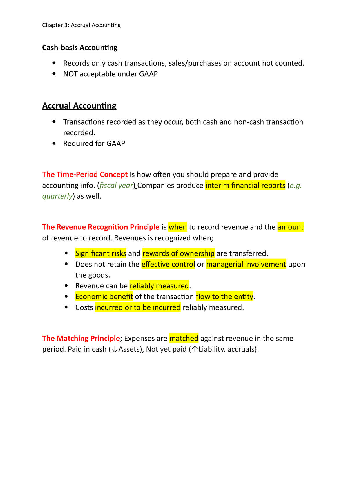 Chapter 3 - Summary Financial Accounting - Chapter 3: Accrual ...