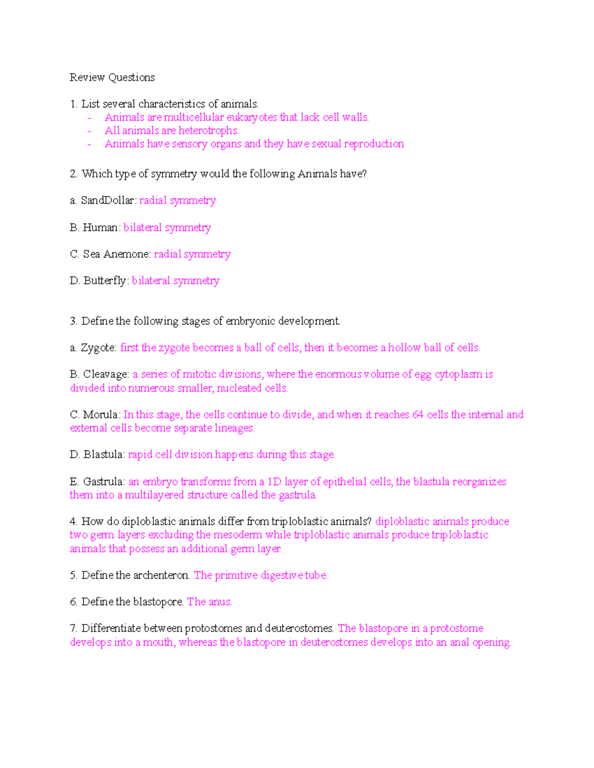Lab 1 review questions - Review Questions List several characteristics ...
