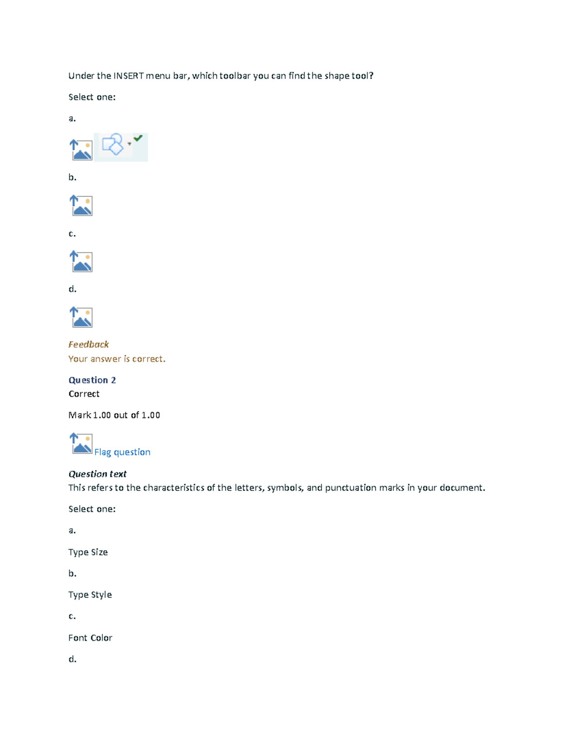 Computing Fundamentals Midterm Reviewer Under the INSERT menu bar