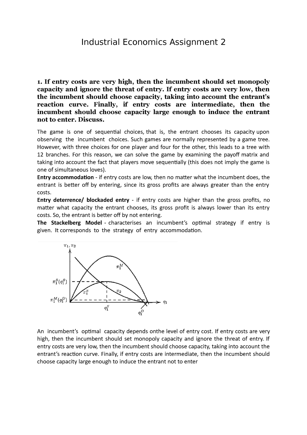 assignment on industrial economics