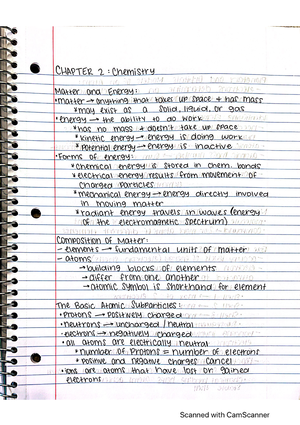 Anatomy And Physiology Chapter Notes Unit 2 - Anatomy And Physiology ...