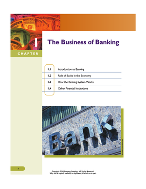 Chapter 1 The Business Of Banking - Banking Systems, 2e © Cengage/South ...