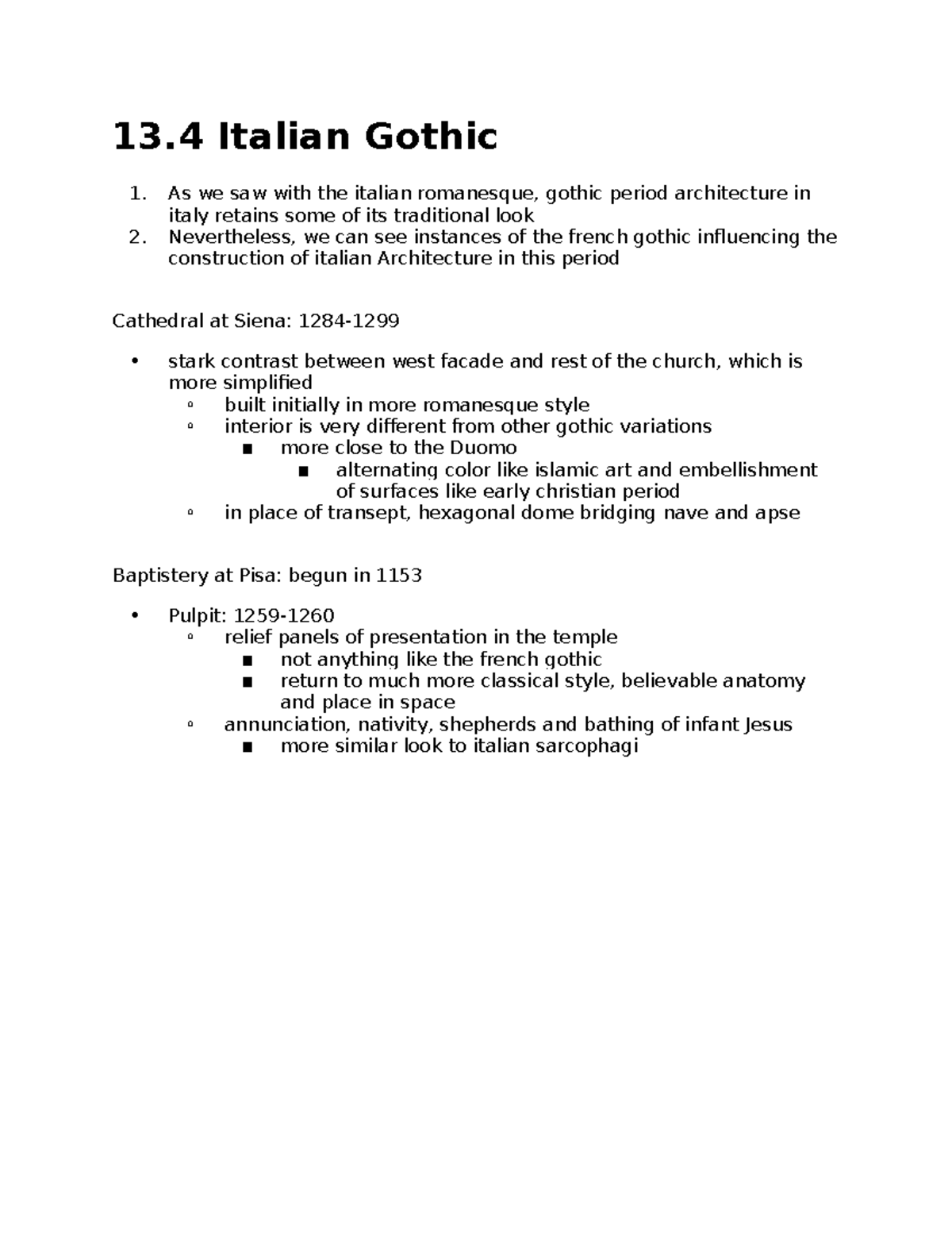 13.4 Italian Gothic - 13.4 - 13 Italian Gothic As we saw with the ...