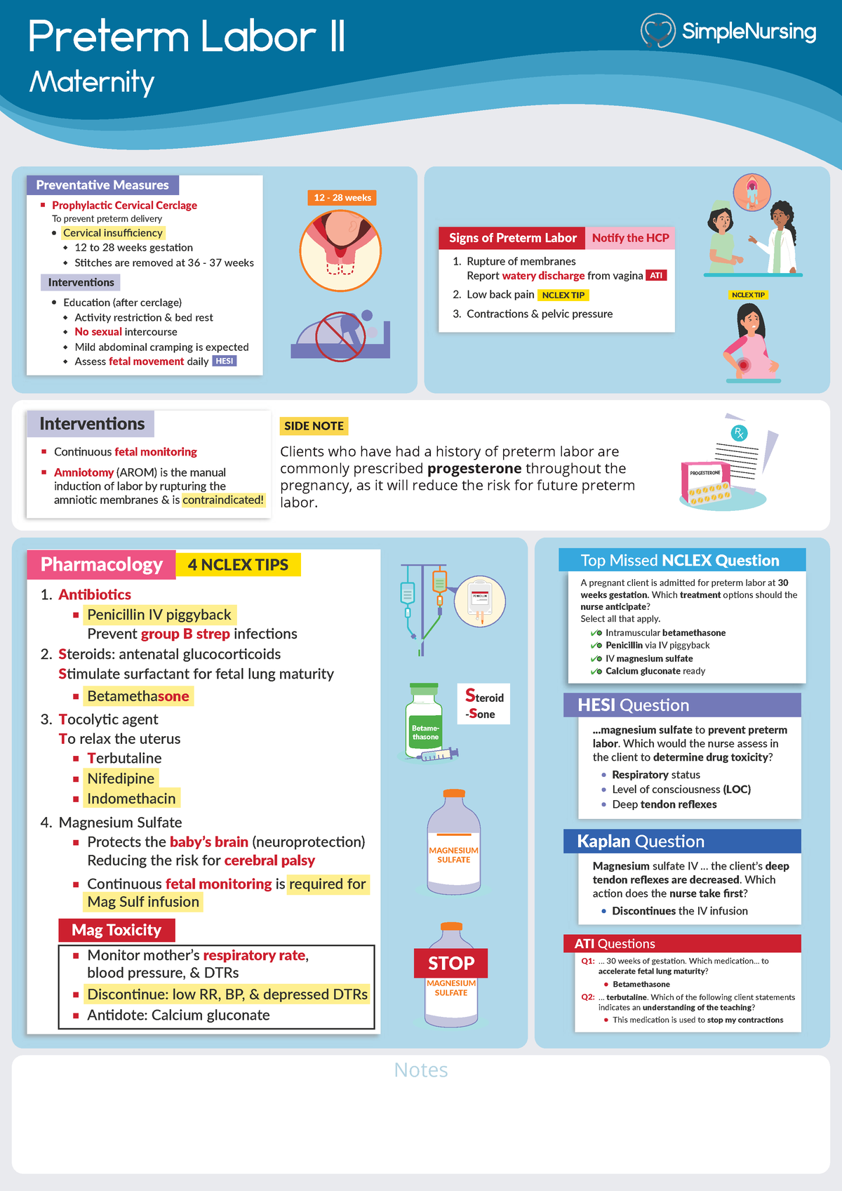 Preterm - Preterm Labor II Maternity Prophylactic Cervical Cerclage To ...