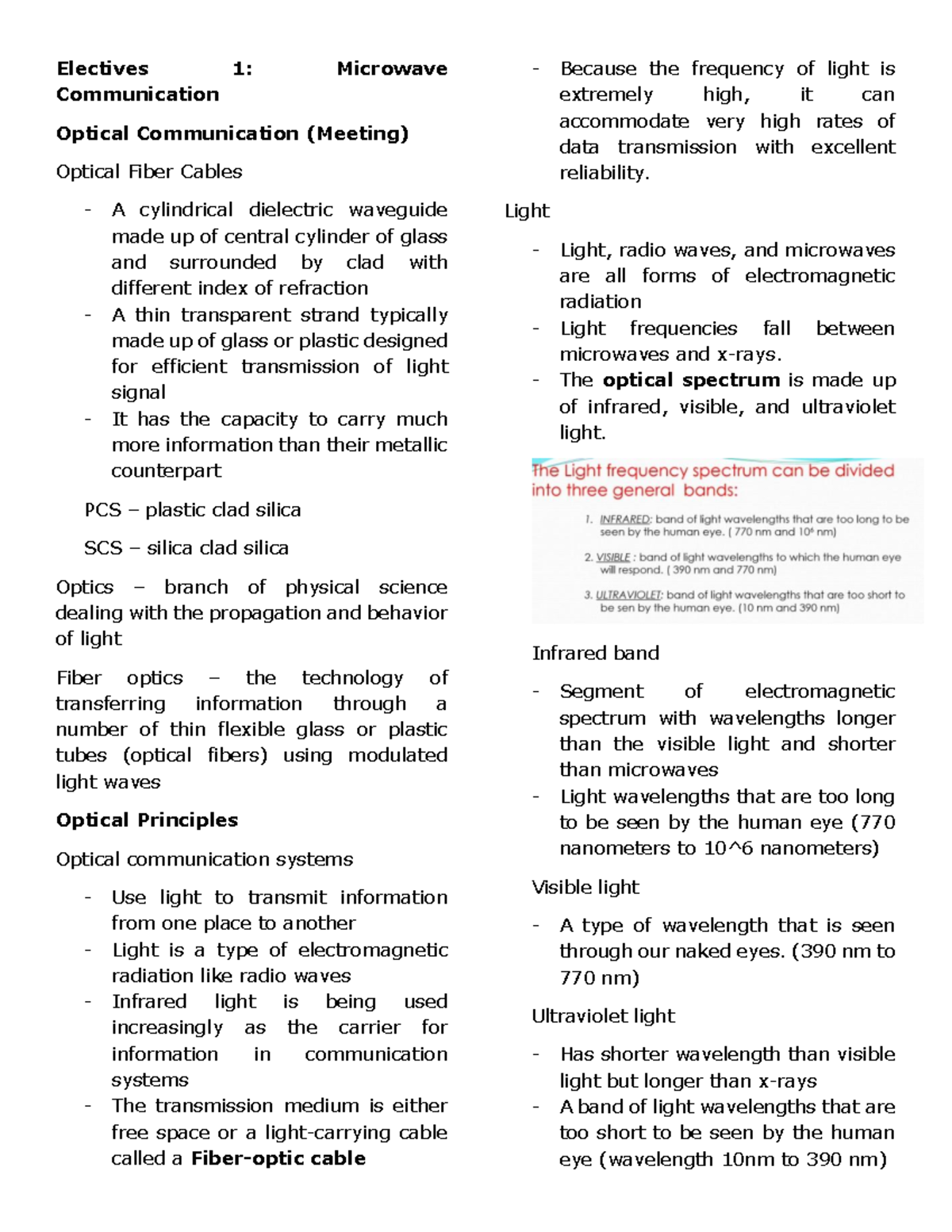 Electives 1 Microwave Communication - Electives 1: Microwave ...