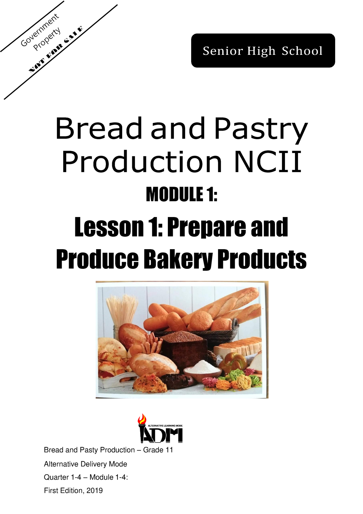 BPP NCII SHS Module 1 - Bread And Pastry Production NCII MODULE 1 ...