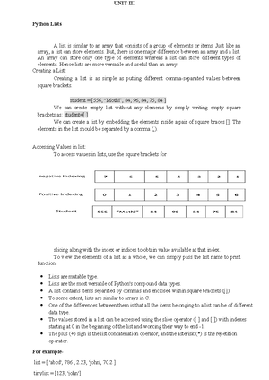 Jntuk Python R20 - Unit-2 -www - Surya Lakshmi Kantham VintiCSE DEPT ...