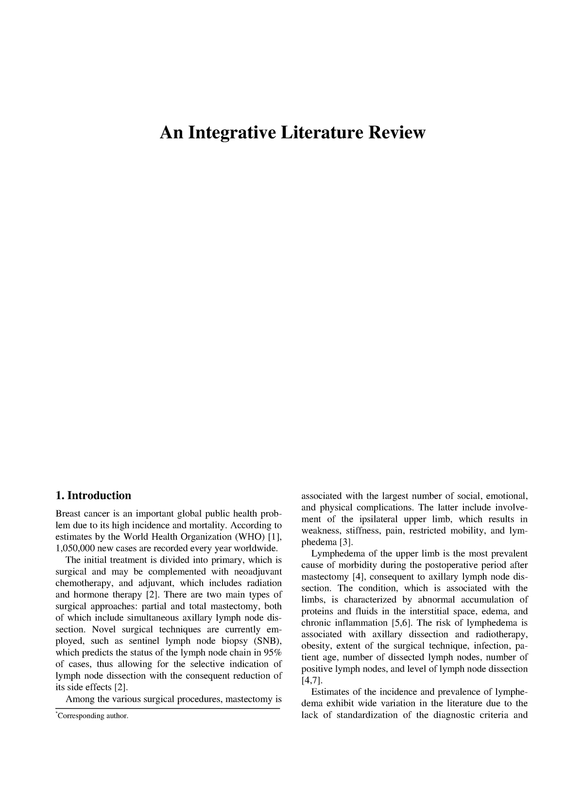 an integrative literature review