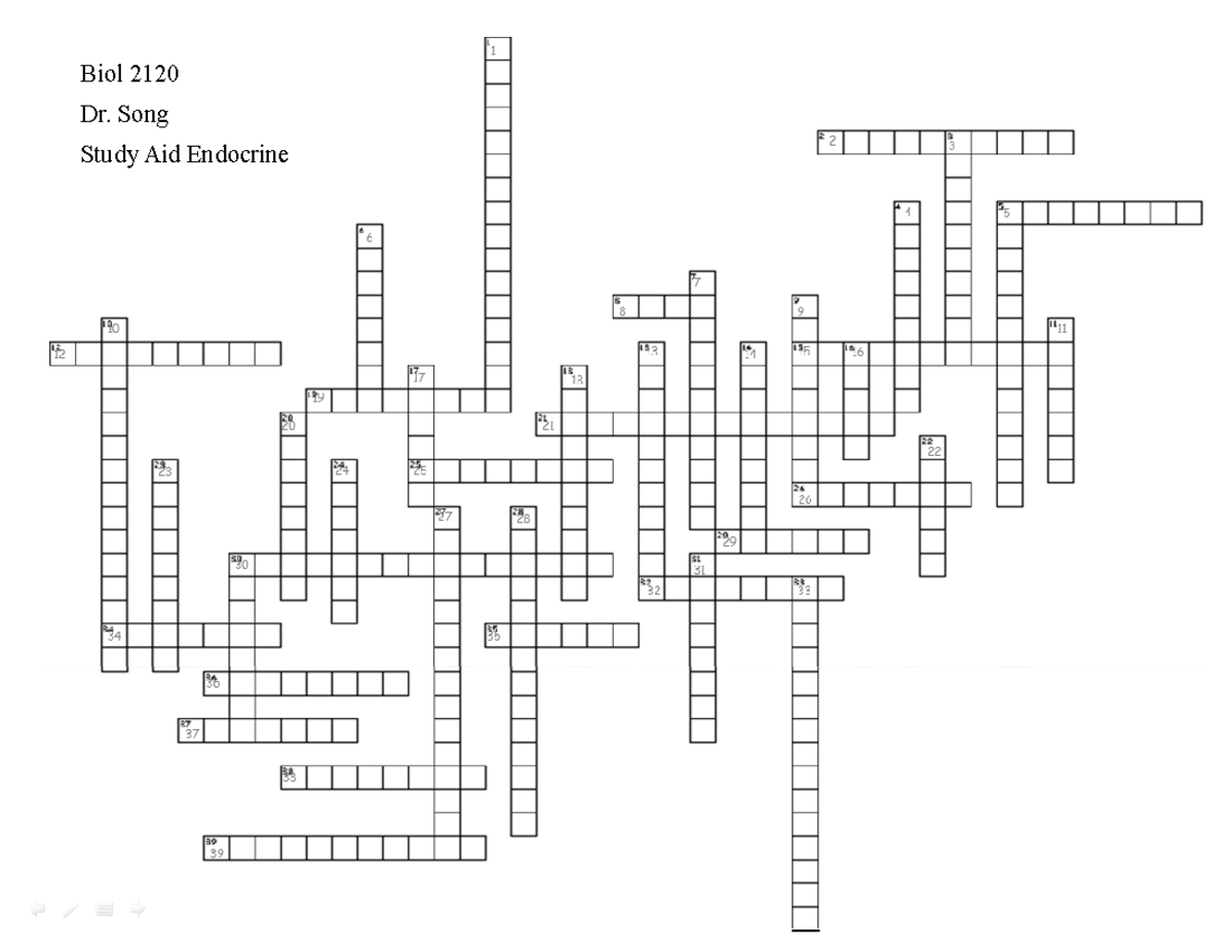 study-aid-endocriine-apph-3751-biol-2120-dr-song-study-aid